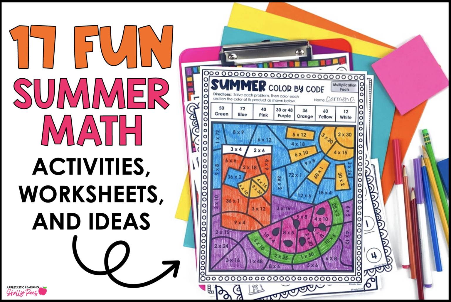 summer math worksheets